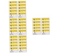 Healeved 40pièces Autocollants Avertissement Électrique Autocollants Adhésifs De Signes De Sécurité Pour Boîtes Électriques Résistants Déchirure Utilisation Intérieure Extérieure