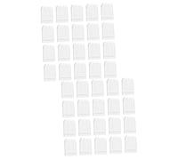 Healeved 40pièces Caps De pour Têtes De Brosse à Dents Électrique Compatible avec Accessoires De Voyage Transparent pour Préserver Hygiène