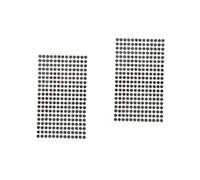 Healeved 468 Pièces autocollant bricolage autocollants en strass gemme stickers les pierres précieuses du visage collent etiquette autocollante autocollant strass bande de strass Black
