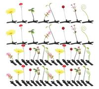 Healeved 48 Pièces Pince à Cheveux Originale Forme de Petite Pousse de Haricot Accessoire Amusant et Léger pour Coiffure Décontractée Plusieurs styles
