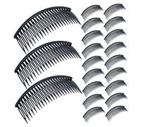 Healeved 48pièces Peigne à Cheveux Décoratif Plastique avec Dents pour Coiffage Rapide des Cheveux Épais et Fixation de Franges et Mèches Latérales