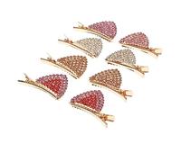 Healeved 4paires Barrettes Oreilles De Chat Avec Strass Accessoires Capillaires Brillants Pour Filles Femmes Et Couleurs Mélangé