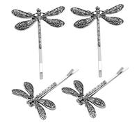 Healeved 4pièces Barrette à Cheveux Libellule Vintage Accessoire De Coiffure Et Filles Décoration Pour Fêtes Et Mariages