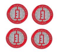 Healeved 4Pièces Broches de Uniques Badges Décoratifs Colorés pour Montrer Accessoires et Portables pour Vêtements