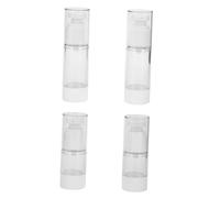 Healeved 4pièces Flacon De Lotion Vide Transparent Distributeur De Liquide Rechargeable Pour Cosmétiques Et Démaquillants