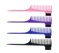 Healeved 4pièces Large Tooth Combs Rat Tail Combs Hair for All Hair Types Includes and