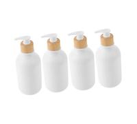 Healeved 4pièces Lot De Flacons Pompes Vides Rechargeables Pour Shampoing Et Gel Douche