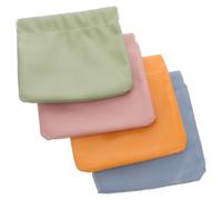 Healeved 4pièces Lot de Mini Porte-Monnaie à Fermeture Pression Pochette de Rangement pour Lèvres Petite Trousse de Maquillage pour Sac à Main Organisateur de Voyage Compact