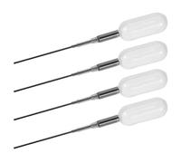 Healeved 4pièces Lot de Pipettes Compte-gouttes Plastique Outils de Dosage Précis pour Huiles Essentielles et Parfums Adaptables aux Flacons et Expériences Scientifiques