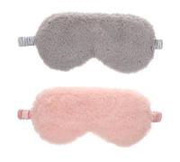 Healeved 4pièces Masque De Sommeil Peluche Cache-œil Mignon Carton Couvre-yeux Doux Et Confortable Pour Sommeil Réparateur Pour Camping Les Voyages Détente