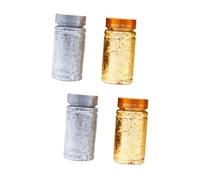 Healeved 4pièces Papier Argenté Et Doré Pour Décoration Nail Art Autocollants Folie Glitter Pour Pratique Pour Et Accessoires Créatifs