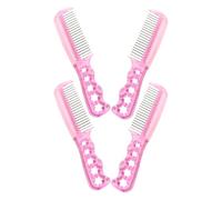 Healeved 4pièces Peigne Acier Pour Perruque Peignes Pour Coiffure à Dents Pour Cheveux Pour Perruques Lot De