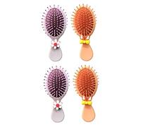 Healeved 4pièces Peigne De Coiffure Portable Pour Garçon Fille Peigne à Cheveux Mini Avec Assortiment De Foxy Orange