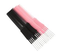 Healeved 4pièces Peigne De Taquinerie Extra Long Métallique Outil De Coiffure Pour Cheveux Bouclés Peigne à Partir Coiffer Accessoires De Salon Pour