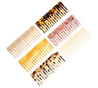 Healeved 4pièces Peigne Démêlant Large Acétate Peigne De Coiffure Élégant Pour Cheveux Naturels Épais Bouclés Et Ondulés Usage à Domicile Et Salon