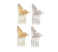 Healeved 4pièces Pince à Cheveux Métallique Pour Filles Accessoire Élégant Et Fashion Pour Coiffures Quotidiennes Et Occasions Spéciales