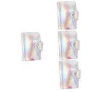 Healeved 4pièces Pochette De Rangement Pour Plaques De Stamping Support Pratique Pour Templates De Nail Art Élégant Et Pour Professionnels Et Débutants