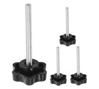 Healeved 4pièces Vis à Tête Moletée Avec Joint Lot De Boutons Moletés Pour Déambulateur Fixation Accoudoirs Siège De Plateforme Accessoires Pour Fauteuil Roulant Motorisé