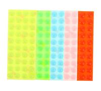 Healeved 5 Feuilles Autocollants Tactiles en Silicone pour Malvoyants et Aveugles, Points en Relief sans Résidu, Compatibles Universellement pour Boutons D'appareils et Verre,