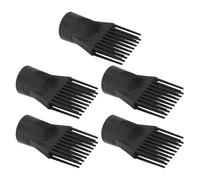 Healeved 5 Pièces Accessoire Peigne pour Sèche-cheveux Salon Embout Plastique Léger pour Démêler Lisser et Coiffer Cheveux Bouclés et Raides Concentrateur Air Précis pour Coiffure
