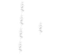 Healeved 5 Pièces accessoires pour cheveux Bandeau hair band bandana hair charms hair toppers accessoires de cheveux de mariage pour les mariées bandes de cheveux pour femmes strass Silver
