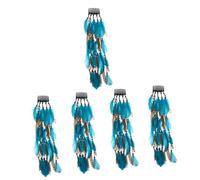 Healeved 5 Pièces Accessoires pour cheveux en hair charms hair toppers élastiques à cheveux boho coiffe décor bandeaux exquis pour fille bandeaux vintage pour femmes la plume