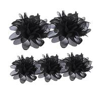 Healeved 5 Pièces Bague Fleur Soie Décorative Pour Femme Motif Floral Pour Spectacle Théâtral