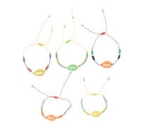 Healeved 5 Pièces bracelet coquillage bijoux Coquille bracelet hawaïen Couleur Aléatoire
