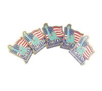 Healeved 5 Pièces Broche Commémorative Patriotique Alliage de Zinc pour 250e Anniversaire des États-, Accessoire Élégant et Solide pour Événements Vétérans et Tenues Formelles