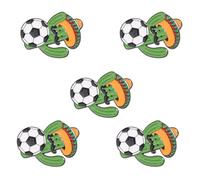 Healeved 5 Pièces Broche Coupe du Monde 2026 en Alliage Vert de Cactus, Solide et Décorative, pour Vêtements et Paquet Lors de Fêtes de Football