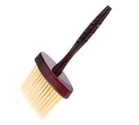 Healeved 5 Pièces brosse à cheveux brosse plumeau pour le cou fournitures de barbier brosse de nettoyage du cou brosse de coiffure brosse de barbier plumeau pour le cou fibre de laine Brown