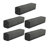 Healeved 5 Pièces Charbon de Bambou Multifonctionnel pour Barbecue, Cuisson | Noir, Usage Camping Débutant ou Professionnel, Longue Durée, et Simple à Utiliser
