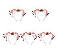 Healeved 5 Pièces Diadème Araignée Peluche Accessoire de Fête Halloween Diadème et Mignon pour Déguisement et Célébrations