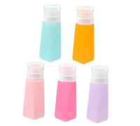 Healeved 5 Pièces Embouteillée Contenant De Lotion Bouteilles De Stockage Voyage Bouteilles Vides Bouteilles De Sous- Parfum Contenants De Lotion Gel De Silice
