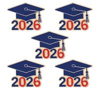 Healeved 5 Pièces Épinglette en Alliage de Zinc pour Remise de Diplôme 2026, Présent Solide et Décoration Élégante pour Cérémonie et Fête de Remise de Diplôme