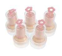 Healeved 5 Pièces Éponge de Beauté Forme Champignon Ergonomique et Réutilisable en Mousse pour Maquillage Visage, Compacte Absorption de Poudre, pour Application Précise