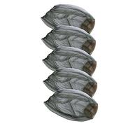Healeved 5 pièces Filet de Protection Moustique pour Tête et Cou Élastique Vert Moustiquaire Fine pour Randonnée et Apiculture Plein Air