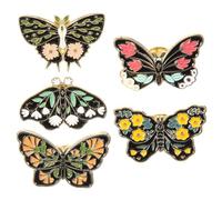 Healeved 5 Pièces Lot De Broches Insecte Métal Épingle à Revers Pour Vêtements Châles Et Sacs à Dos Broche Décorative