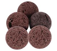 Healeved 5 Pièces Pierres de Lave Naturelles pour Filtration des Eaux Usées D'aquarium Marron Décor Paysager et Aménagement de Zones Humides Artificielles