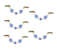 Healeved 5 Pièces pince à sangle clips cinch pour vêtements pour femmes clips de serrage pour le de la robe pinces à cardigan agrafe de robe châles strass Blue