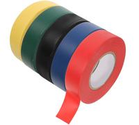 Healeved 5 Pièces Ruban Isolant PVC pour Câbles et Poignées de Raquette | Codage Couleur Rapide, Viscosité, Surface Lisse Anti-adhérence, pour Rénovation et Entraînement Sportif