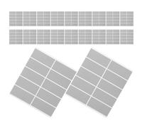 Healeved 50 Feuilles Autocollants à Gratter pour Cartes, Étiquettes Rectangulaires Autocollantes, Papier Argenté, Révéler Messages Cachés, pour Programmes de Récompense et Petites