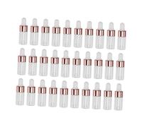 Healeved 50 Pièces Bouteille D'huile Essentielle Bouteilles Compte-gouttes Gouttelette En Gros Récipient D'huile Bouteille En Verre Pour Liquides Un Verre De Soda Au Citron