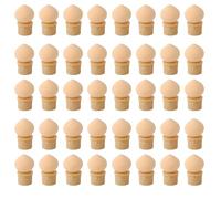 Healeved 50 Pièces Embouts de Stylos pour Nail Art Éponge Beige Remplaçable en Plastique, Libération Uniforme pour Ongles Naturels et Acryliques, pour Manucure Dégradée DIY
