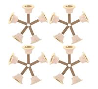 Healeved 50 Pièces Lot Bâtons Moxa Traditionnels Épais avec Base Papier Doux Faits Main pour Moxibustion à Domicile ou Institut de Beauté