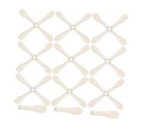 Healeved 50 Pièces Tête De Rechange Pour Brosse à Lèvres Brillant à Lèvres Moulé Bandeau De Cheveux Brillant à Lèvres Applicateur Outil Mascara Pinceau à Lèvres En Coton Beige Coton Floqué