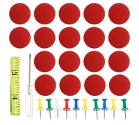 Healeved 50 Rivets de Réparation pour Ciel de Toit de Voiture en Flanelle Rouge Kit de 50 Pièces Clips de Fixation Solide pour Garniture Automobile Accessoires Couleur Couleur Aléatoire