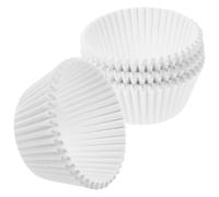 Healeved 500 Caissettes en Papier Sulfurisé Blanches pour Muffins et Mini-Cupcakes, Moules Pâtisserie Jetables, Résistantes à la Cuisson, Maison Pâtisserie Professionnelle
