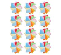 Healeved 500 Feuilles de Papier Origami Carré 15X15 CM Double Face 10 Couleurs Vives Feuilles Colorées pour Loisirs Créatifs Kit Origami Garçon et Filles pour Pliage et Décoration