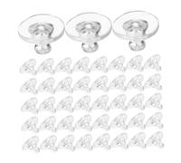 Healeved 500 Pièces D'oreille En Silicone Bouchon De Boucle D'oreille Remplacement Étalon Backing De Boucle D'oreille Backs Back Stoppers Gel De Silice